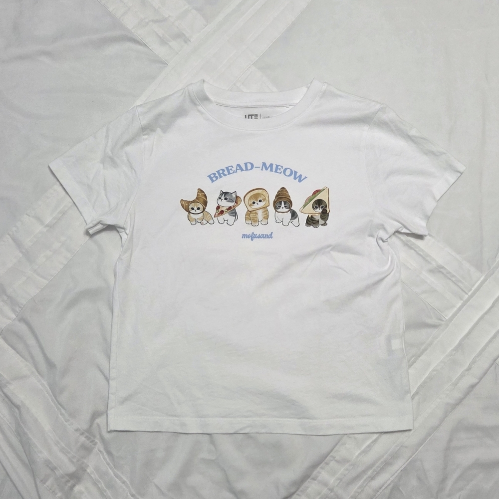Uniqlo Mofusand Bread-meow 100% Cotton T-shirt